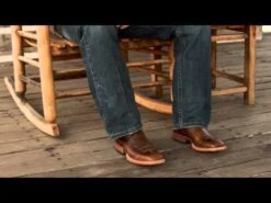 Justin Boots Justin Mens Bent Rail Sq Blue Cowhide Boots -Horse Supply Store 0 3