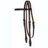 Circle Y Floral Tooled Browband Headstall 2 Circle Y Floral Tooled Browband Headstall -Horse Supply Store TE004515 P