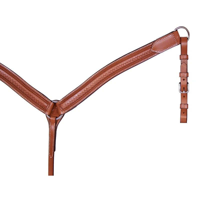 Circle Y Shell Tool Shaped Breast Collar 3 Circle Y Shell Tool Shaped Breast Collar