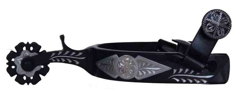 Western Antique SantaFe SS Poinsettia Ladies Spurs 3 Western Antique SantaFe SS Poinsettia Ladies Spurs