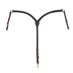 Tucker Contour 3-Pc Breast Collar W/Brass