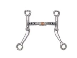 Myler 7 Flat Shank Twist Snaffle Copper Roller