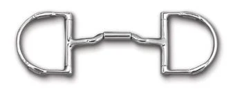 Myler SS 3 3/4 Dee W/Hooks Mullen Barrel Low Port 3 Myler SS 3 3/4 Dee W/Hooks Mullen Barrel Low Port