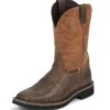 Justin Boots Justin Mens Stampede Comp Orange Work Boots 2 Justin Boots Justin Mens Stampede Comp Orange Work Boots -Horse Supply Store TE013830