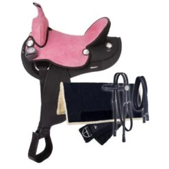 Tough1 Eclipse Rnd 5-Pc Trail Deluxe Saddle Pkg -Horse Supply Store TE016103 P Pink