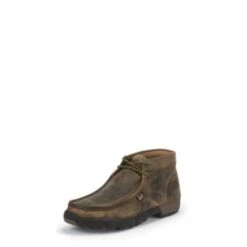 Justin Boots Justin Mens Casual Full Grain Brown Mocs