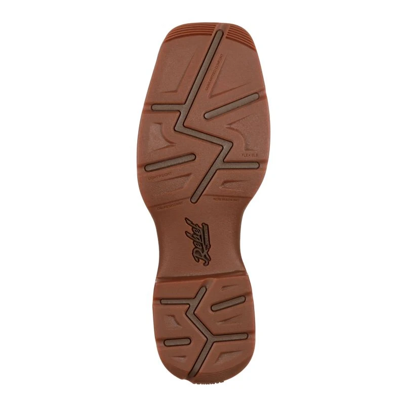 Durango Mens Rebel Saddle Up Tan Pull On Boots 4 Durango Mens Rebel Saddle Up Tan Pull On Boots - Image 2