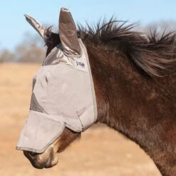 Cashel Crusader Long Nose Fly Mask Mule Ears -Horse Supply Store TE023549 P