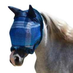 Kensington Mini Fleece Plaid Fly Mask W/Ears -Horse Supply Store TE024365 555074