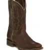 Nocona Mens Deputy Square Toe Brown Boots -Horse Supply Store TE025391 1