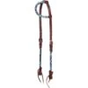 Beaded Turquoise Diamond One Ear Headstall -Horse Supply Store TE025887