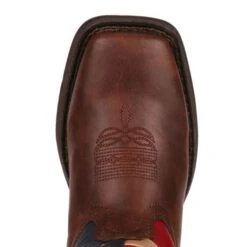 Lil Durango Kids Patriotic Sq Toe Flag Boots -Horse Supply Store TE026213 3