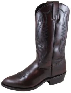 Smoky Mens Denver Round Toe Brown Boots