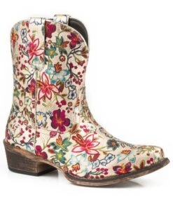 Roper Ladies Ingrid Snip Toe Gold Boots