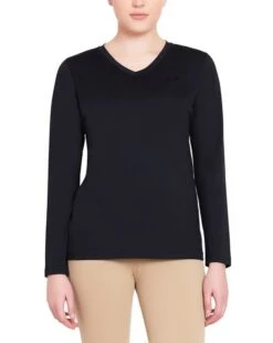 TuffRider Ladies Taylor Long Sleeve Tee -Horse Supply Store TE027105 06 775625