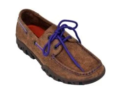 Ferrini Ladies Mocha/Purple Loafers