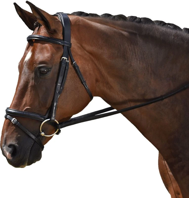 M Toulouse Classic Black Dressage Bridle 3 M Toulouse Classic Black Dressage Bridle