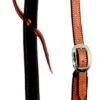 Cowboy Tack 1 1/4in Buckstitch Slip Ear Headstall 1 Cowboy Tack 1 1/4in Buckstitch Slip Ear Headstall -Horse Supply Store TE029677