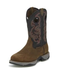 Tony Lama Mens Rnd Toe Junction Blk Boots