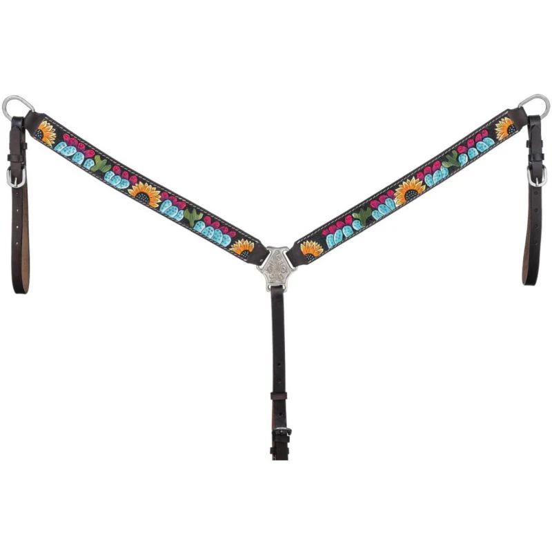 Tough1 Sunflower And Cactus Breast Collar 3 Tough1 Sunflower And Cactus Breast Collar