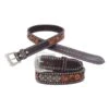 Circle Y Dark Flash Arizona Belt -Horse Supply Store TE036362