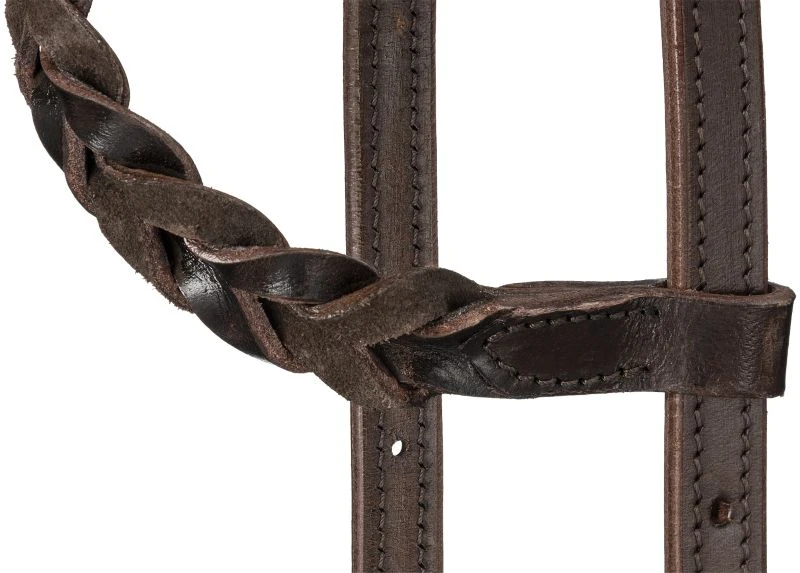 Royal King Braided Leather 1 Ear Headstall 8 Royal King Braided Leather 1 Ear Headstall - Image 6