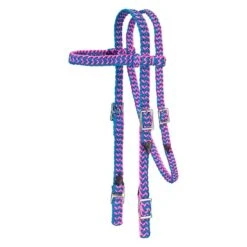 Tough1 Braided Nylon Brow Headstall -Horse Supply Store TE043932 918758