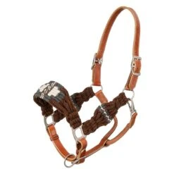 Tough1 Wool String Leather Halter