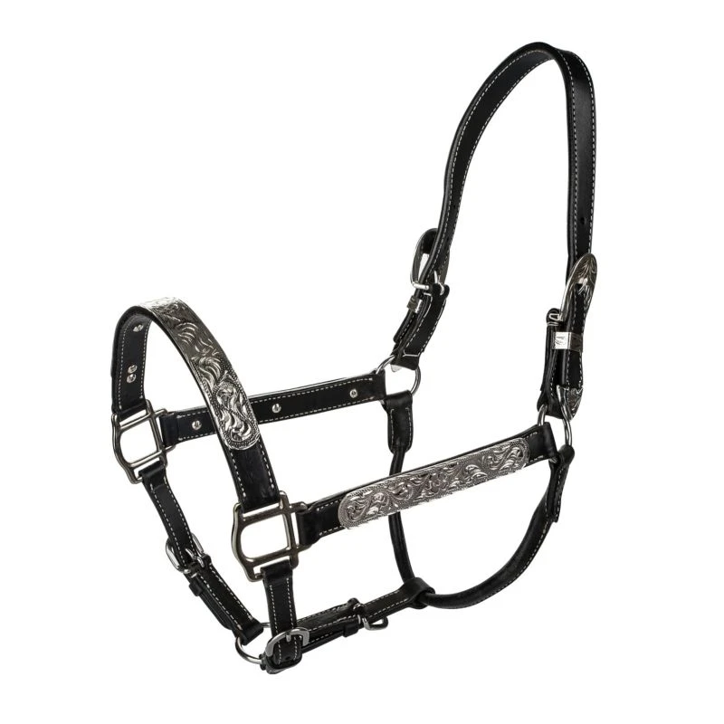 Tabelo Leather Halter With Silver 3 Tabelo Leather Halter With Silver