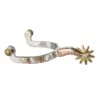 Tabelo SS Mens Gal Leg Spurs W/Engraved Overlay -Horse Supply Store TE085050 P