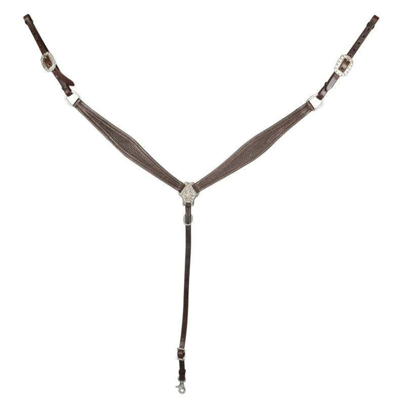 Tabelo Basket Tooled Flared Breast Collar 3 Tabelo Basket Tooled Flared Breast Collar
