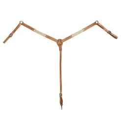 Tabelo Breast Collar W/Rawhide Trim Light Oil